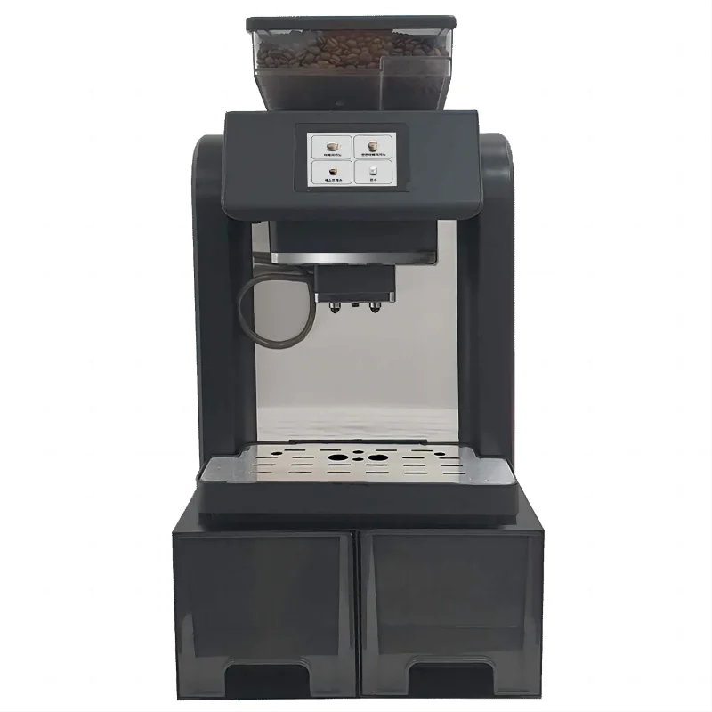 Caffeine & Co 19 Bar Pressure Pump Bean to Cup Commercial Fully Automatic Coffee Machine with Big Bean Container