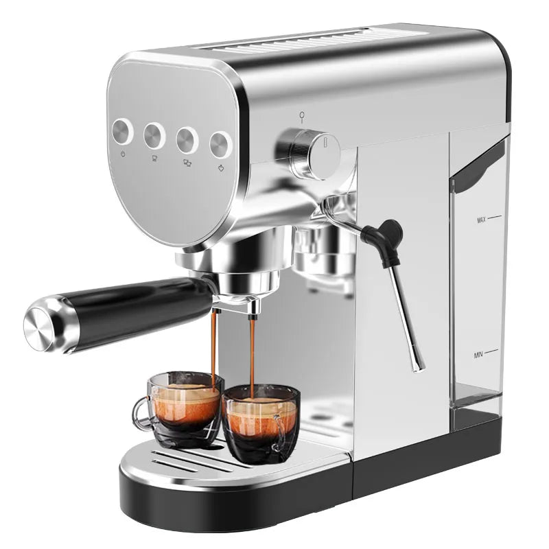 Caffeine & Co Coffee Maker 20 bar Powerful Pressure Pump Electric Espresso Portable Coffee Machine with Milk
