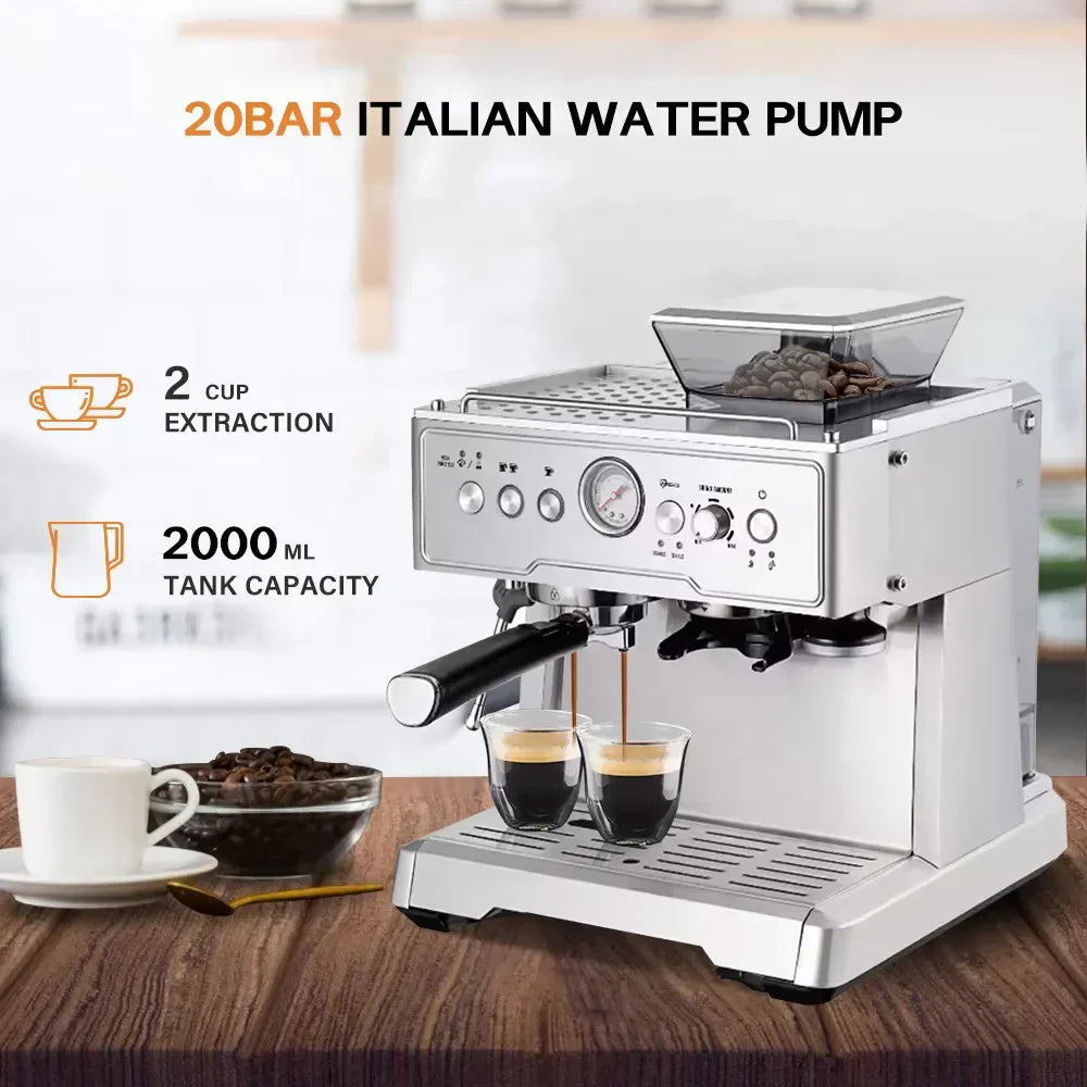 Caffeine & Co Portable Mini Cappuccino Electric Espresso Smart Coffee Maker Machine