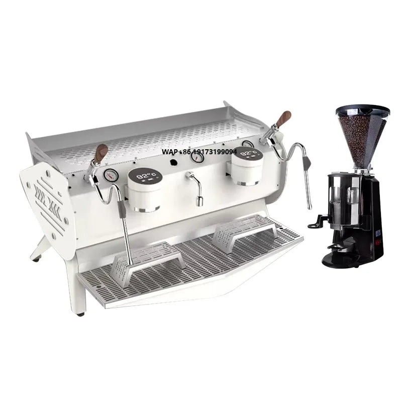 Caffeine & Co Professional Commercial Cafetiere Kaffeemaschine 2 Groups Cafetera Pump Semi Automatic Expresso Maker Espresso Coffee Machine