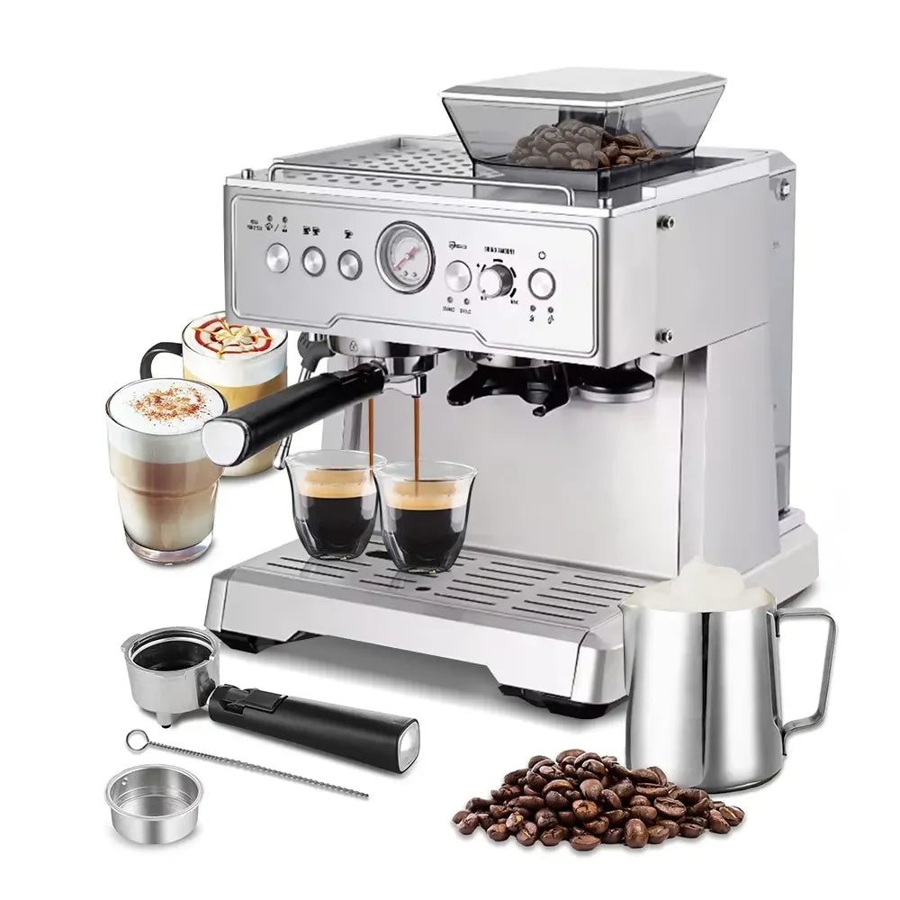 Caffeine & Co Portable Mini Cappuccino Electric Espresso Smart Coffee Maker Machine