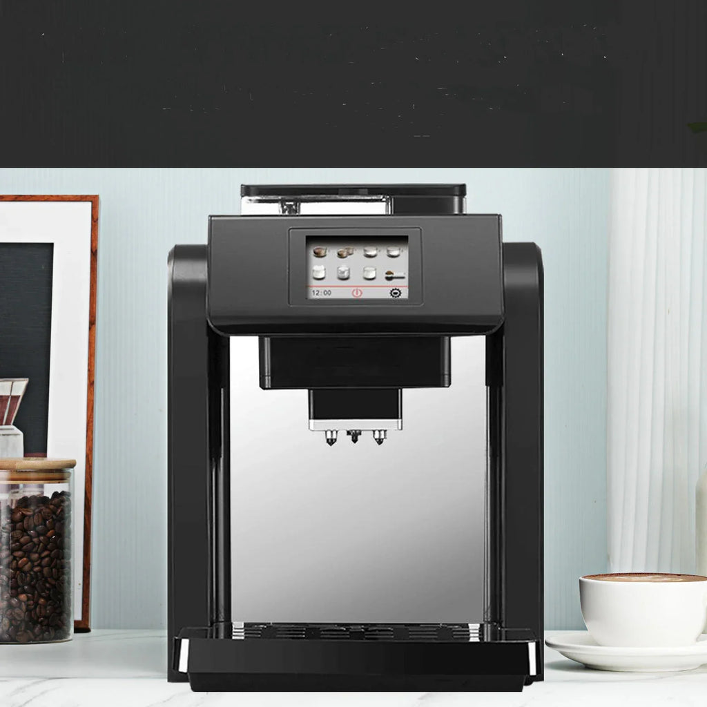 Caffeine & Co 19 Bar Pressure Pump Bean to Cup Commercial Fully Automatic Coffee Machine with Big Bean Container