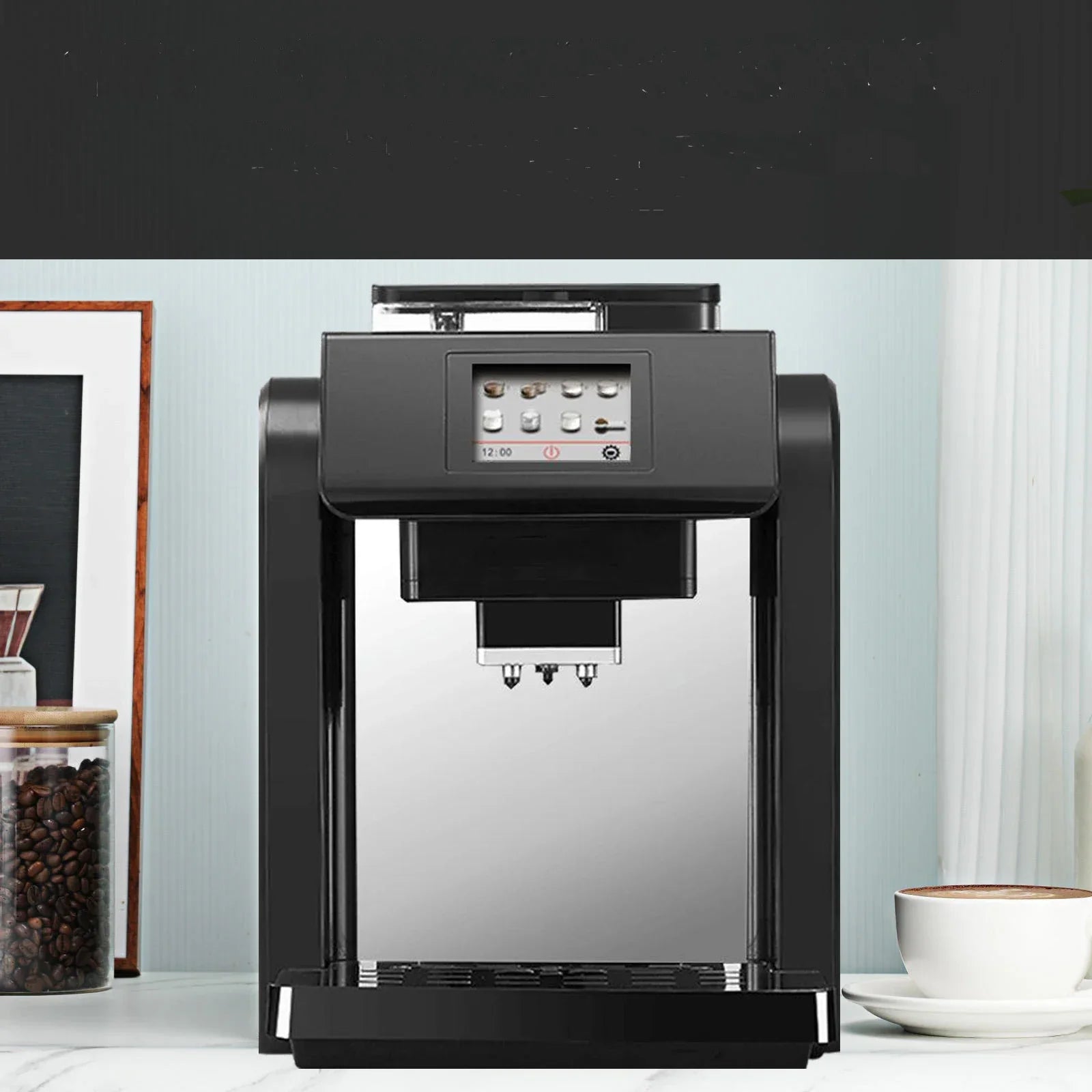 Caffeine & Co 19 Bar Pressure Pump Bean to Cup Commercial Fully Automatic Coffee Machine with Big Bean Container