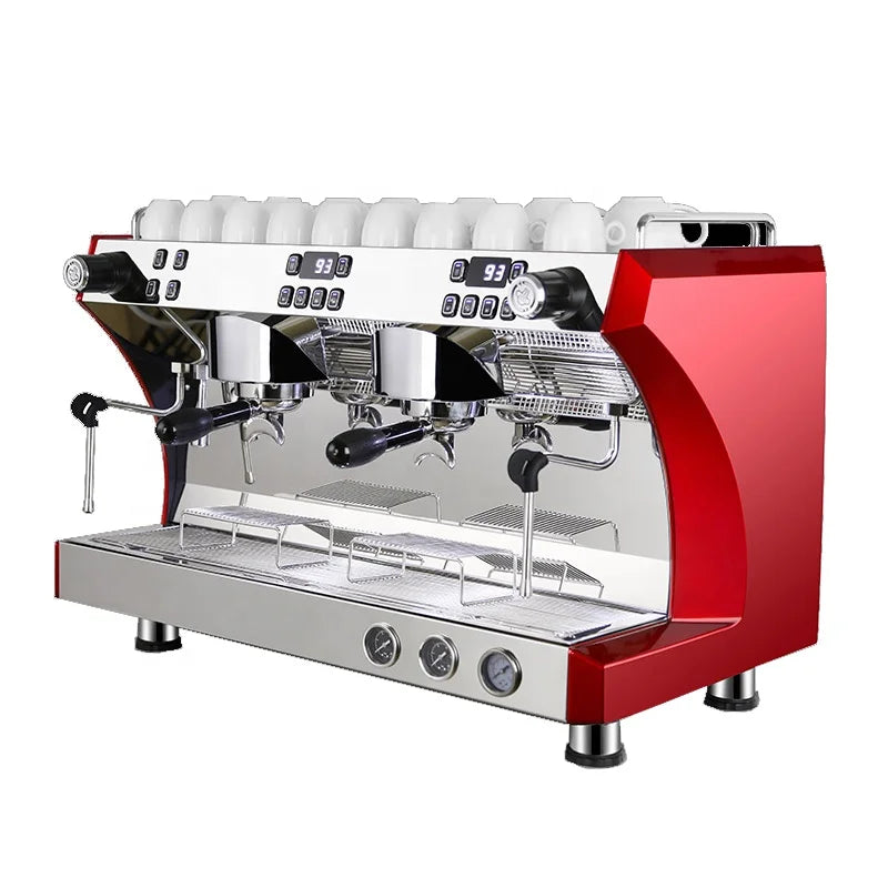 Caffeine & Co Automatic 2 Group Espresso Big Cappuccino Cheap Price of Barista Profession Coffee Maker Coffee Machine for Shops