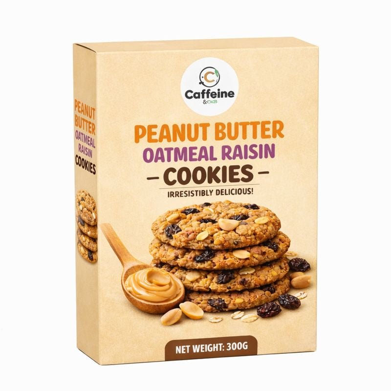 Caffeine & Co Peanut Butter Oatmeal Raisin Cookies Cookies 300g