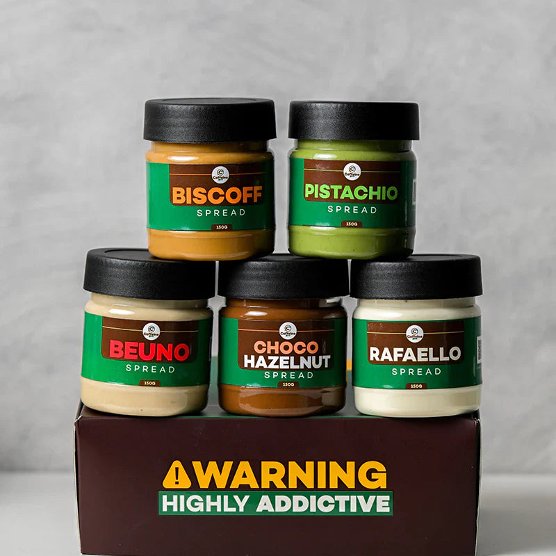 Caffeine & Co Pack of 5 Spreads