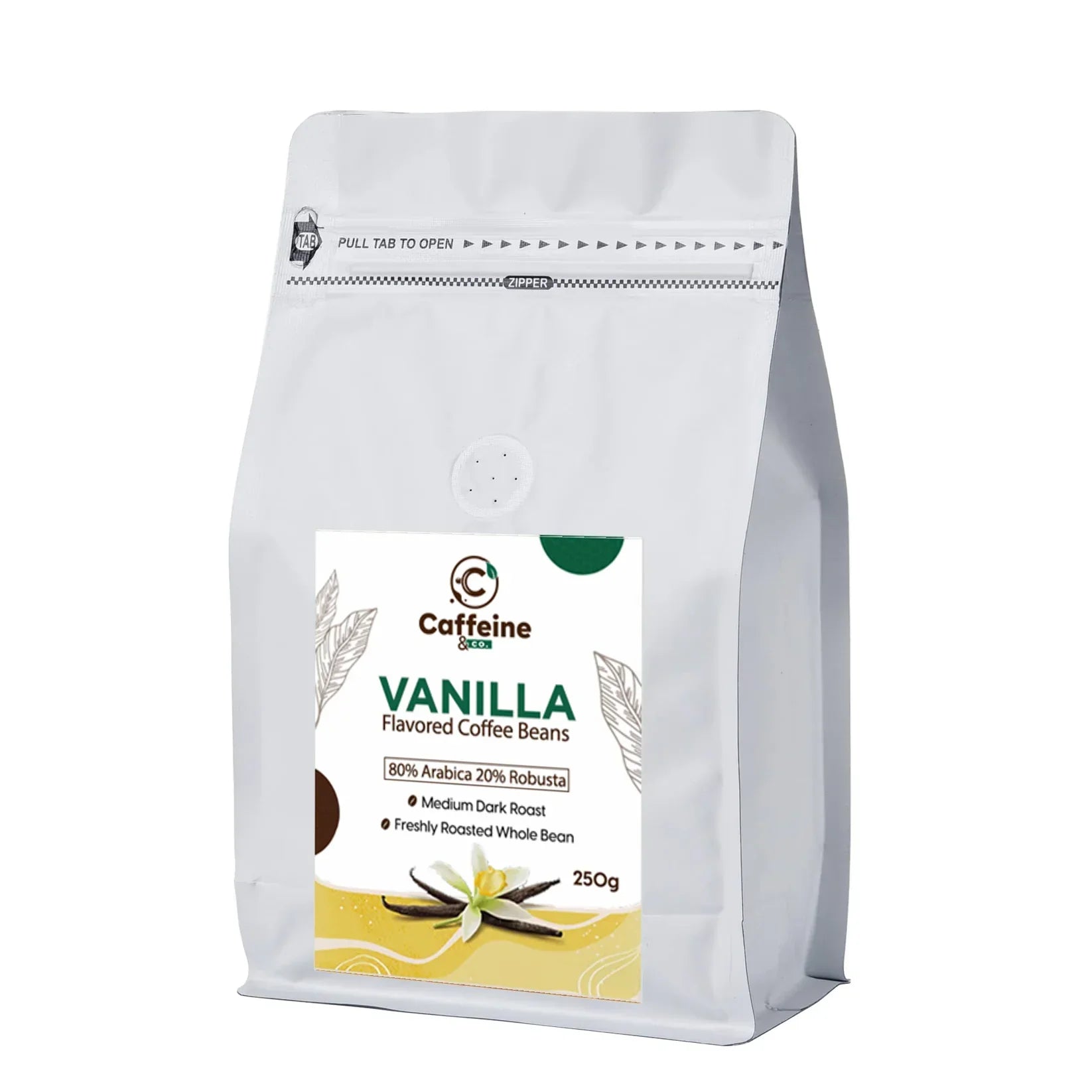 Caffeine & Co Vanilla Flavored Whole Bean 250g
