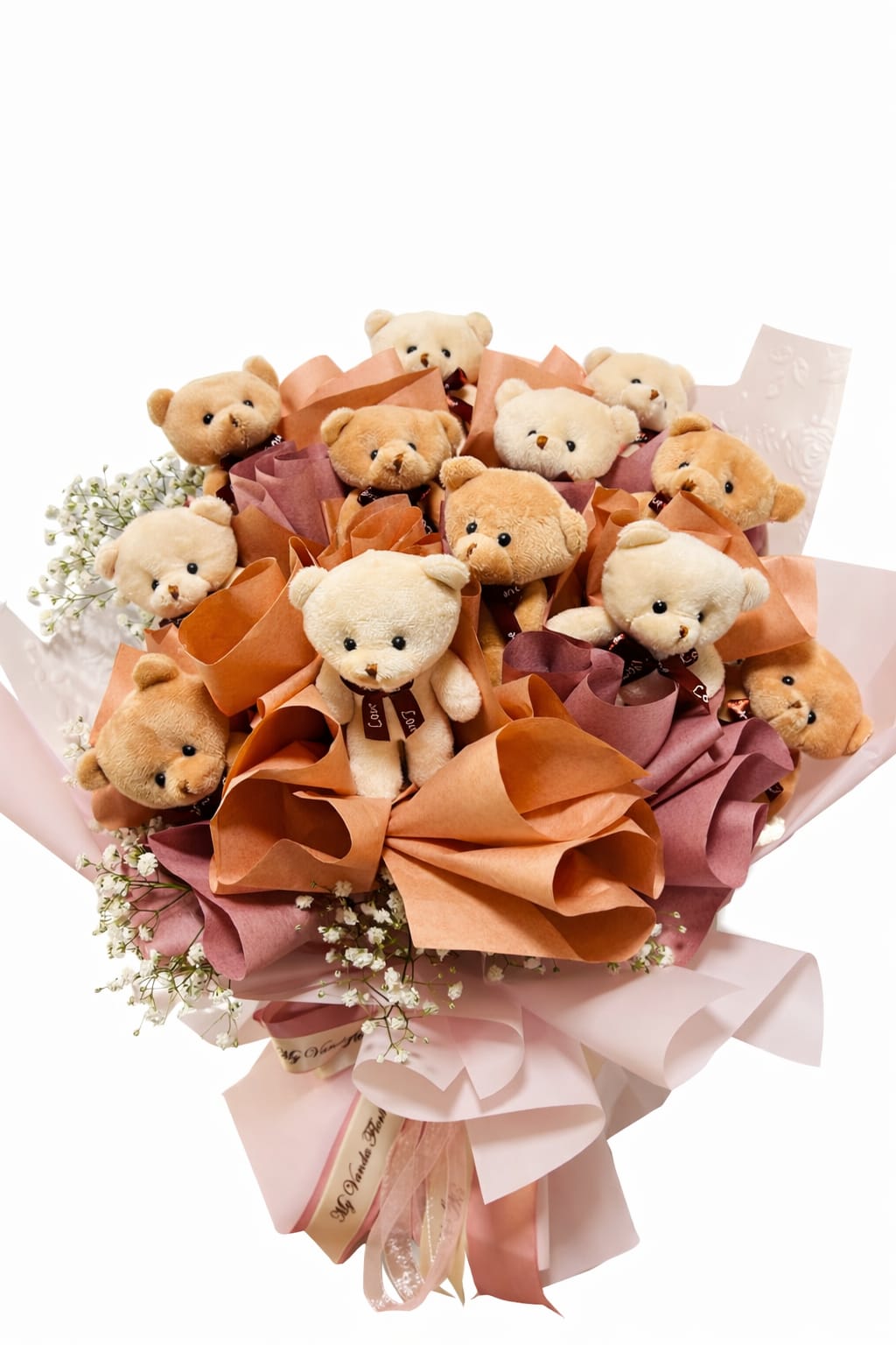 Caffeine & Co Valentine Bouquet & Luxury Chocolate Heart Box – Premium Love Gift Set