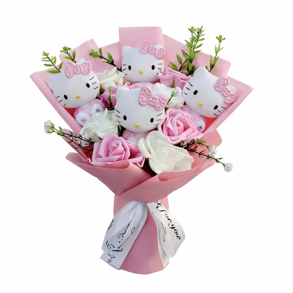 Caffeine & Co Valentine Bouquet & Luxury Chocolate Heart Box – Premium Love Gift Set