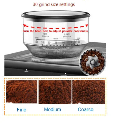 Caffeine & Co 220v 50/60hz 15bar High Pressure Coffee Maker Bean to Cup Espresso Machine Coffee Machine Espresso Coffee  Machine
