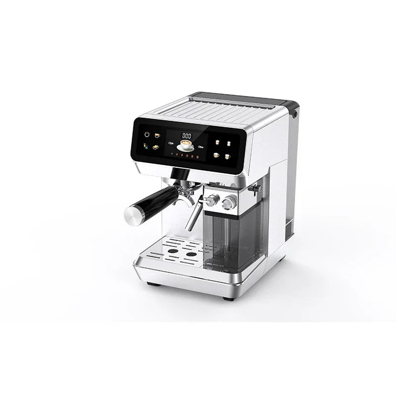 Caffeine & Co Portable Espresso Coffee Maker 2 in 1 Aluminum Capsules Portafilter Italian Pump Electric Espresso Coffee Machine with Milk tank