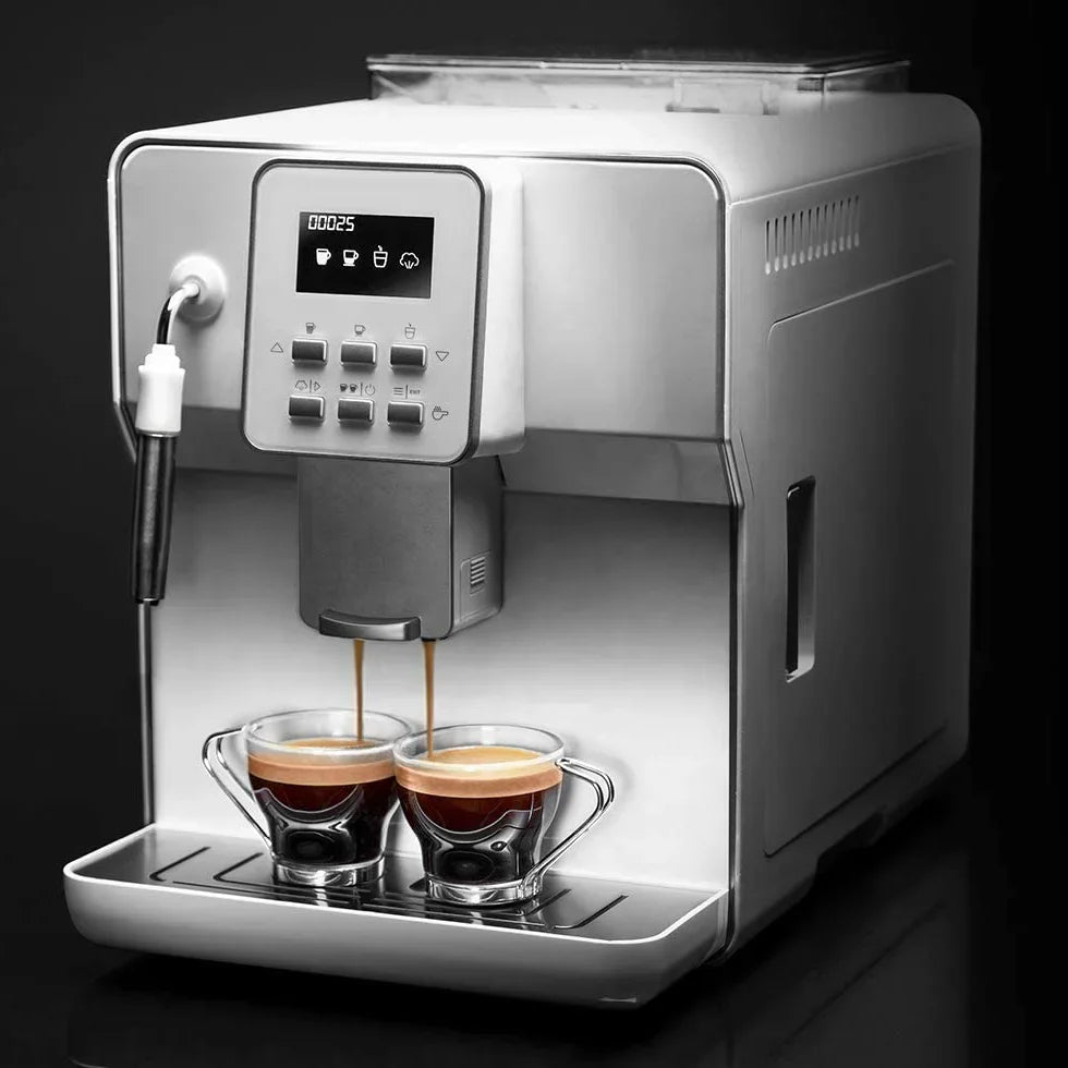 Caffeine & Co Commercial Automatic Cappuccino Latte Macchiato Cafe Bean To Cup Coffee Machine Espresso With Grinder