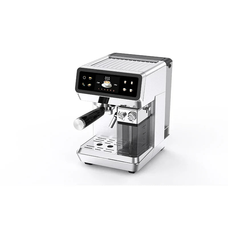 Caffeine & Co Portable Espresso Coffee Maker 2 in 1 Aluminum Capsules Portafilter Italian Pump Electric Espresso Coffee Machine with Milk tank