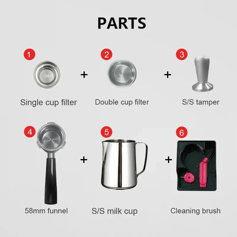 Caffeine & Co 220v 50/60hz 15bar High Pressure Coffee Maker Bean to Cup Espresso Machine Coffee Machine Espresso Coffee  Machine